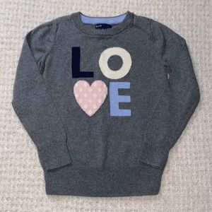 COPY - GAP KIDS L O V E SWEATER